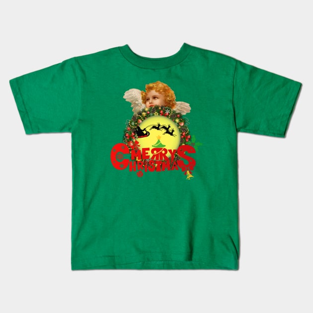 Merry Christmas Kids T-Shirt by 